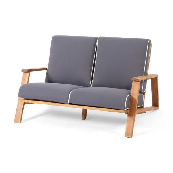 BM335215_3_888577a6-5572-4a02-9879-7c5efe704836 Eddy 2pc Patio Loveseat and Coffee Table Set, Brown Acacia Wood, Gray