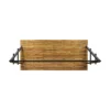 BM335254_3_6de678be-d52f-452e-a460-728f40e2f40e Jo Outdoor Pergola Table, Black Metal Frame, Slatted Teak Brown Wood