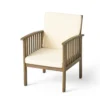 BM335257_2_aad37bcc-2472-4f54-8dc0-19e6955be594 Gerry Outdoor Club Chair Set of 2, Cream Cushions, Slatted Dark Brown