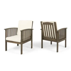 BM335257_c5387920-d723-443d-b1f2-1dec736c47f9 Gerry Outdoor Club Chair Set of 2, Cream Cushions, Slatted Dark Brown