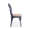 BM335260_3_8cb8b09a-eab5-423e-93f2-7a7457e4e7d3 Dining Chair Set of 2, Matte Black Rattan Woven Back and Brown Seat