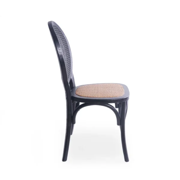BM335260_3_8cb8b09a-eab5-423e-93f2-7a7457e4e7d3 Dining Chair Set of 2, Matte Black Rattan Woven Back and Brown Seat