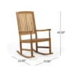 BM335268_4_fb5c4558-4b7e-4f81-9c39-a1f8d5c163b1 Fred Outdoor Rocking Chair, Slatted Back Design, Brown Acacia Wood
