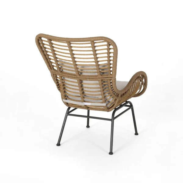 BM335276_3_b6a7efe6-2063-4a87-930b-8ccc327e5fc1 Margo Outdoor Accent Chair, Brown Woven Rattan, Beige, Black Metal