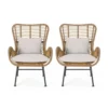 BM335276_4755798d-55af-4997-87de-464de76e542e Margo Outdoor Accent Chair, Brown Woven Rattan, Beige, Black Metal