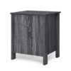 Nightstand Dresser, 2 Storage Drawers, 23 Inch, Modern Dark Gray