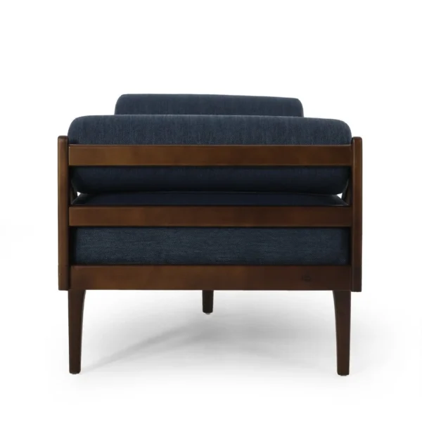 BM335312_2_b05a6b52-ff7d-43ea-af8e-68ae13e555a0 Henry Chaise Lounger with 2 Bolster Pillows, Waffle Stitch Fabric Blue