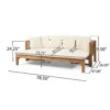 BM335327_4_61b90c4b-e622-4895-8c70-c6d68b212733 Outdoor Daybed Sofa, 79 Inch, Brown Acacia Wood Frame, Cream Cushions