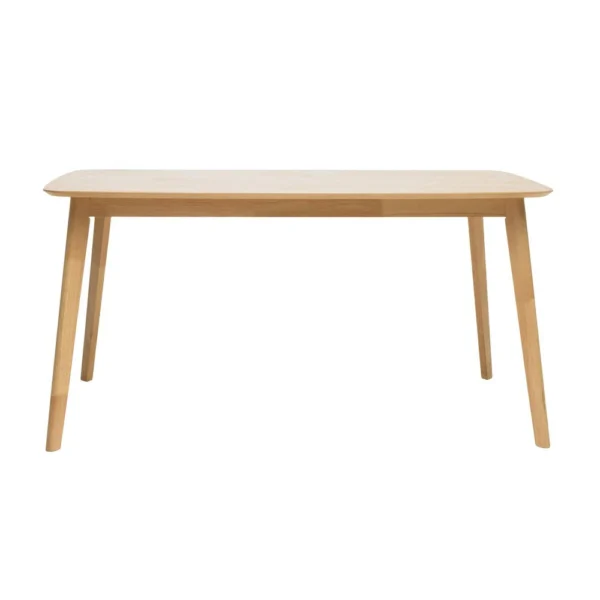 BM335331_1_604cd70e-c291-43b2-b346-6544da833864 Dining Table, 59 Inch Natural Walnut Brown Rectangular, Tapered Legs