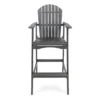 BM335374_1_4848cc36-1d0b-4b7c-beb5-b0d007bfa2c6 Outdoor Barstool Chair Set of 2, Rustic Slatted Back, Dark Gray Wood