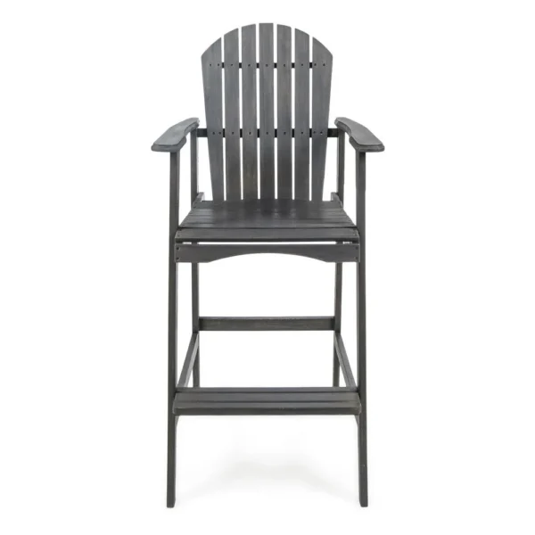 BM335374_1_4848cc36-1d0b-4b7c-beb5-b0d007bfa2c6 Outdoor Barstool Chair Set of 2, Rustic Slatted Back, Dark Gray Wood