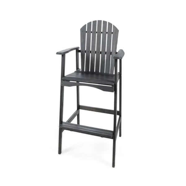 BM335374_3_b1353d8b-67b8-4926-a9a9-f3095fa01f3f Outdoor Barstool Chair Set of 2, Rustic Slatted Back, Dark Gray Wood