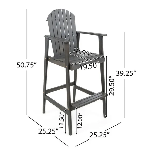 BM335374_4_c0d5e3e7-e175-4e00-ba5f-f22551c128fc Outdoor Barstool Chair Set of 2, Rustic Slatted Back, Dark Gray Wood
