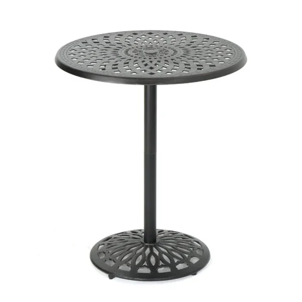BM335385_b2183812-c2c6-4dda-8bab-04f08d2ae24b Outdoor Bar Table, 35 Inch Round Carved Top, Antique Bronze Aluminum