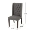 BM335441_4_2f2df0e6-c1f6-4a3a-a9b2-02437945a512 Nathan Dining Chair Set of 2, Dark Brown Wood, Tufted Gray Wingback