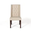 BM335442_1_3131d945-5d61-4ea7-bd87-077b84f6ed3f Nathan Dining Chair Set of 2, Dark Brown Wood, Tufted Beige Wingback