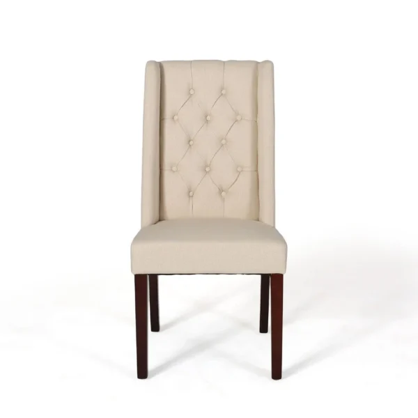 BM335442_1_3131d945-5d61-4ea7-bd87-077b84f6ed3f Nathan Dining Chair Set of 2, Dark Brown Wood, Tufted Beige Wingback