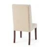 BM335442_2_4e0cee61-a3ac-4db8-862c-7639072b66b4 Nathan Dining Chair Set of 2, Dark Brown Wood, Tufted Beige Wingback