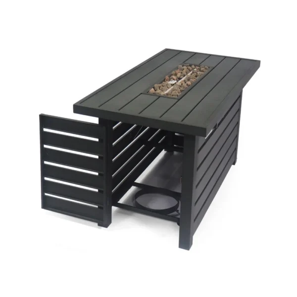 BM335462_2_ac18e9f0-6f04-4d17-b246-0c168dac9370 Outdoor Fire Pit, Black Iron, Inner Propane Gas Tank Storage, 47 Inch