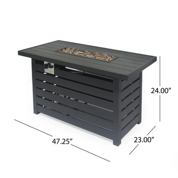 BM335462_4_06de114b-6db5-4d0c-847e-28f52977c8b5 Outdoor Fire Pit, Black Iron, Inner Propane Gas Tank Storage, 47 Inch