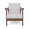 BM335473_1_3846d9ed-e6bb-4ae4-9417-08a7b0385973 Accent Armchair, Soft Button Tufted Beige Fabric, Dark Brown Wood