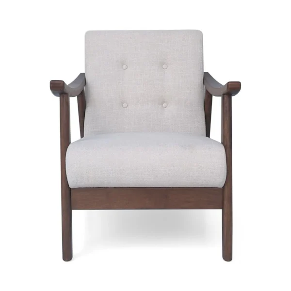 BM335473_1_3846d9ed-e6bb-4ae4-9417-08a7b0385973 Accent Armchair, Soft Button Tufted Beige Fabric, Dark Brown Wood