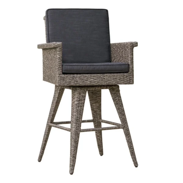 BM335476_1_cefd9204-0f37-4589-9da7-1e494334fd91 Outdoor Barstool Chair, Gray Black Wicker Rattan, Polyester Cushions