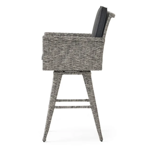 BM335476_3_23a68fe3-8bc5-4f4d-a8a0-70ec9b8092c9 Outdoor Barstool Chair, Gray Black Wicker Rattan, Polyester Cushions