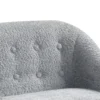 Aelia Kids Size Sofa Chair, Wood Legs, Gray Tufted Chenille 29 Inch