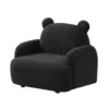 BM335487_1_46ca2440-55f8-4928-9893-ffed0ca06cb2 Raye Bear Shaped Kids Armchair with Black Legs, Black Teddy Velvet
