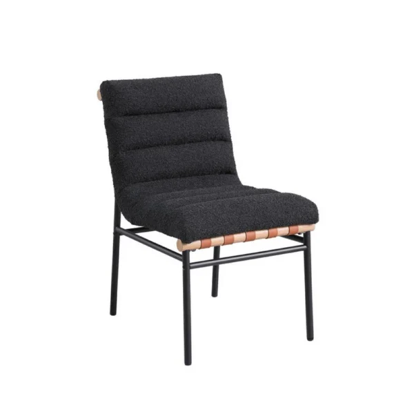 BM335500_2_a9c5d509-6cd8-4f82-87ce-3e8733ffafc4 Kive Dining Chair Set of 2, Iron Legs, Black Channel Tufted Boucle