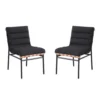 BM335500_4ad1f527-b394-4eaf-90f9-8baa8c1e2e8c Kive Dining Chair Set of 2, Iron Legs, Black Channel Tufted Boucle