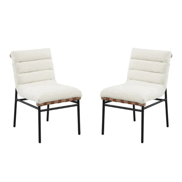 BM335502_f68bf8a5-4bf0-40fc-a303-d3eed56304f4 Kive Dining Chair Set of 2, Black Iron Legs, White Channel Tuft Boucle