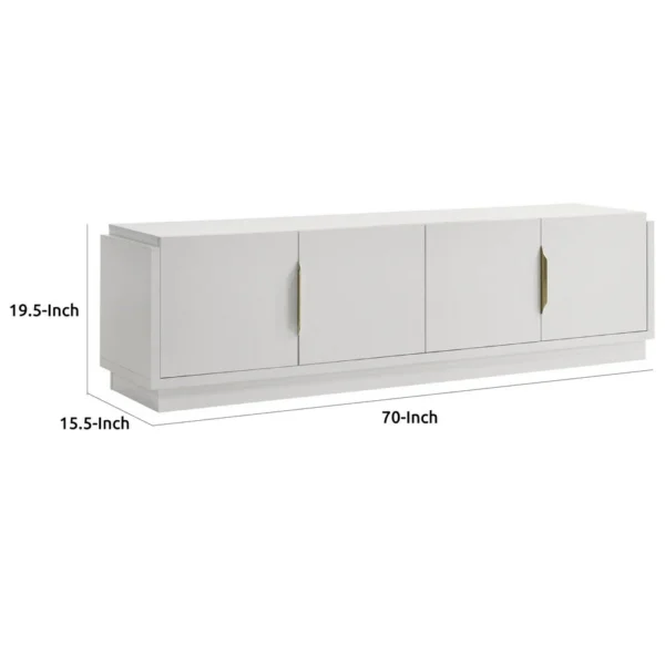 BM335503_4_a27acad9-640c-4da6-8456-f5b0da6dbd9d Penny TV Stand Media Cabinet, Adjustable Shelves, 4 Doors, White Wood