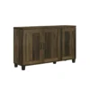 Elia Shoe Cabinet with 3 Doors and 6 Shelves, Dusty Oak Brown 45 Inch