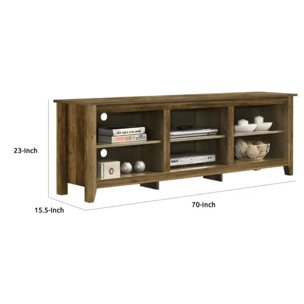 BM335521_4_1499af93-d82a-4e9f-ad4f-d65f31854e5d Nitto TV Stand Media Cabinet, Adjustable Shelves, Oak Brown 70 Inch