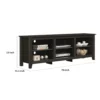 Nitto TV Stand Media Cabinet, Adjustable Open Shelf, Dark Gray 70 Inch