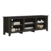 Nitto TV Stand Media Cabinet, Adjustable Open Shelf, Dark Gray 70 Inch