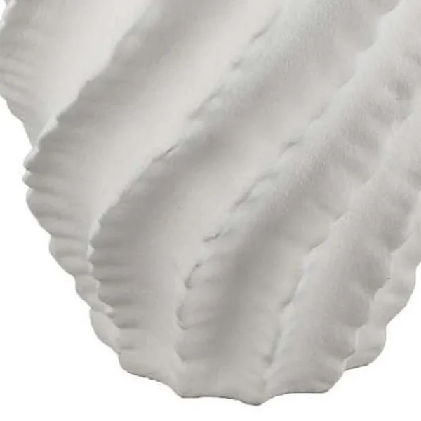 BM335606_3_12c3c446-9cf0-44a8-8f4c-2cd7a7bd149a Velz Decorative Flower Vase, 18 Inch Wavy Shape, Matte White Ceramic