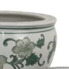 BM335633_2_51e51c0c-816f-4c05-a021-11b62214b741 Hely 3 Planter Set, Green White Floral Glazed Ceramic 16, 12, 8 Inch