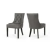 BM335661_a50129d2-9abd-4811-91c2-ac7727be5760 Chen Dining Chair Set of 2, Tufted Slate Gray Microfiber, Black Wood