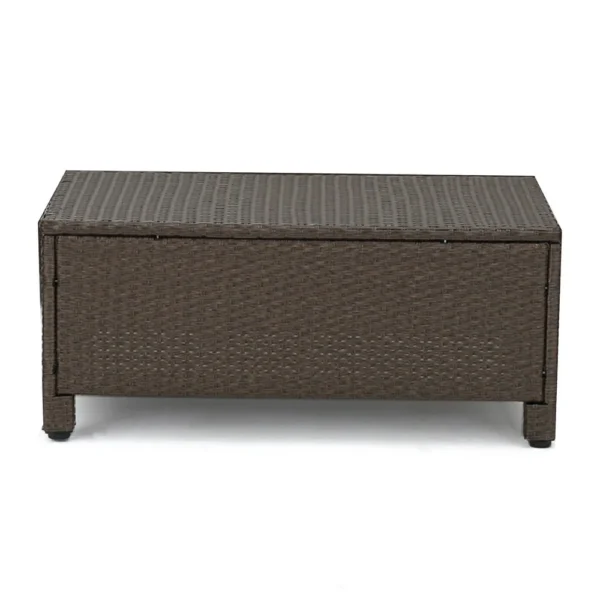 BM335691_3_d2ac61ef-d577-4e93-97c5-41a5c6dcdad4 Perie 4 Piece Outdoor Sofa Chair and Table Set, Brown Rattan, White