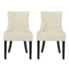 BM335763_7ae937fd-9bcc-4ac5-b764-507b4db0068b Chen Dining Chair Set of 2, Beige Fabric Upholstered Tufted Backrest