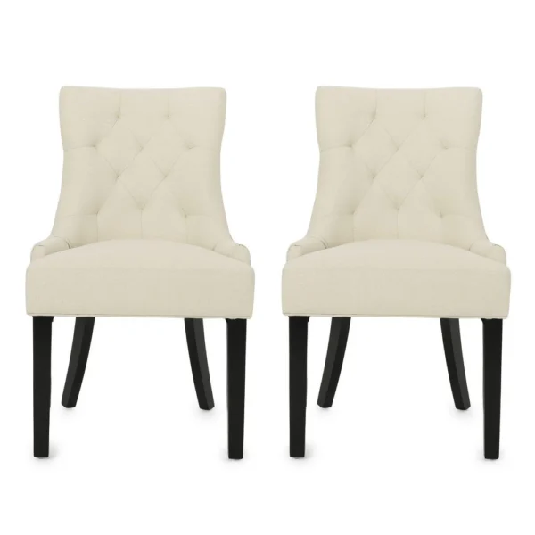 BM335763_7ae937fd-9bcc-4ac5-b764-507b4db0068b Chen Dining Chair Set of 2, Beige Fabric Upholstered Tufted Backrest