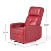 BM335791_4_2ffe0f42-49d1-4b66-8d48-98f55336bc0f Belz Manual Recliner Chair with Handle, Button Tufted Red Faux Leather