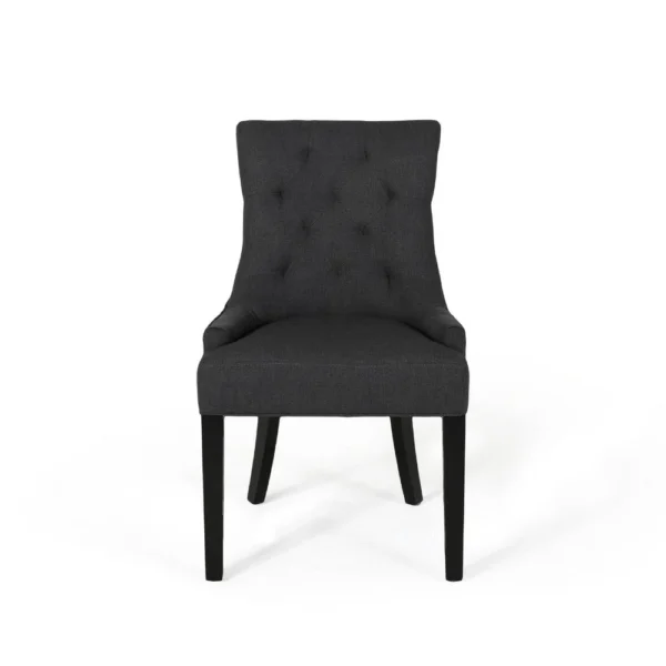 BM335822_1_0e951f98-7061-4a44-93a1-d218582ef89d Chen Dining Chair Set of 2, Upholstered Tufted Backrest, Gray Fabric