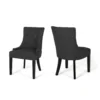 BM335822_8e38de34-cd95-4d8a-b0bd-b06dbebec123 Chen Dining Chair Set of 2, Upholstered Tufted Backrest, Gray Fabric