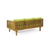 BM335823_2_01203b5f-09ea-4f7d-b8aa-0501870dd08b Clara Outdoor Daybed, Brown Wood Slat Back, 68 Inch Green Fabric