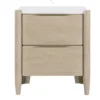 BM335835_1_09bdf11a-fa0f-487f-a7f4-02167622b2f7 Maty Nightstand, 2 Drawers, White Marble Top, Light Oak Brown Ceruse