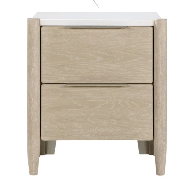 BM335835_1_09bdf11a-fa0f-487f-a7f4-02167622b2f7 Maty Nightstand, 2 Drawers, White Marble Top, Light Oak Brown Ceruse